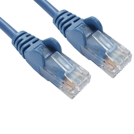 0.5m Cat5e Snagless CCA UTP 26awg RJ45 Ethernet Cable (Blue)